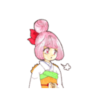 お着物三人娘ヨキコトキク2（個別スタンプ：8）