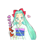 お着物三人娘ヨキコトキク2（個別スタンプ：10）
