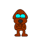 Dog with glasses（個別スタンプ：20）