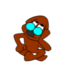 Dog with glasses（個別スタンプ：32）