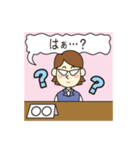 事務的対応ピープル（個別スタンプ：37）