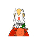 白馬の48「ちいさなスタンプの物語」（個別スタンプ：20）