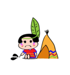 Indah ethnic boy（個別スタンプ：28）
