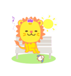 ちょい透けライオン（個別スタンプ：36）