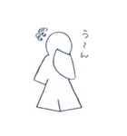 しきがみさん 白（個別スタンプ：18）