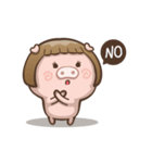Fat pig couple（個別スタンプ：7）