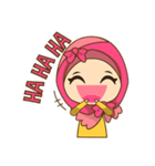Dinda, funny girl with pretty hijab（個別スタンプ：1）