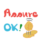 指アルファべット文字（個別スタンプ：32）