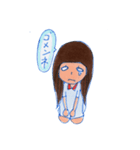 ぱっつんの女の子（個別スタンプ：10）