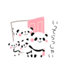 日常会話♪クレヨンで描いたふわふわパンダ（個別スタンプ：2）