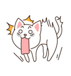 Little white meow（個別スタンプ：17）