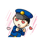 おまわりくんとけいおくちゃん（個別スタンプ：15）