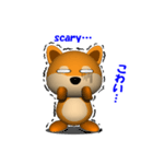 豆柴 子茶々 3Dバージョン2（個別スタンプ：13）