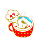ネオンGIRL+髭うさぎ（個別スタンプ：4）