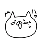 ゆるいしろねこ（個別スタンプ：9）