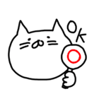 ゆるいしろねこ（個別スタンプ：15）