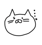 ゆるいしろねこ（個別スタンプ：28）