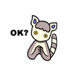 ワオキツネザルスタンプ（個別スタンプ：3）