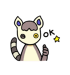 ワオキツネザルスタンプ（個別スタンプ：4）