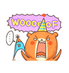 Bear Tank ＆ Penguin Elen（個別スタンプ：34）