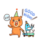 Bear Tank ＆ Penguin Elen（個別スタンプ：35）