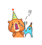 Bear Tank ＆ Penguin Elen（個別スタンプ：36）