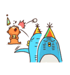 Bear Tank ＆ Penguin Elen（個別スタンプ：37）