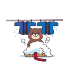 雪国のクマ＆カエル（個別スタンプ：31）