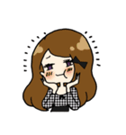 ジト目無言娘ズ。（個別スタンプ：7）