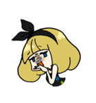 ジト目無言娘ズ。（個別スタンプ：17）