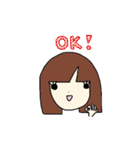 わたし、フツー女子（個別スタンプ：1）