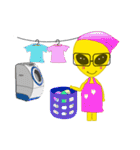 エイリアン イエロー（個別スタンプ：33）