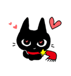 黒猫ミディ（個別スタンプ：15）
