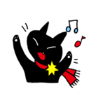 黒猫ミディ（個別スタンプ：34）