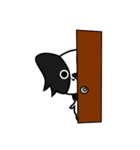 可愛い白黒パピヨン（個別スタンプ：40）