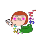 わたちとかえる 3（個別スタンプ：34）