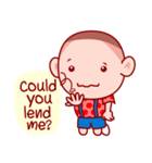 Crew cut (Grean) Charming child (EN)（個別スタンプ：37）