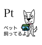 元素記号犬（個別スタンプ：38）