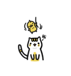 Ducky Boy ＆ Tiny Kitten（個別スタンプ：38）
