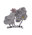 墨絵龍（個別スタンプ：24）