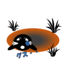 u的黒もぐら（個別スタンプ：31）