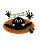 u的黒もぐら（個別スタンプ：32）