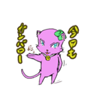 ピンクネコ（個別スタンプ：19）