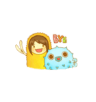 エビフライ＆フグちゃん（個別スタンプ：9）