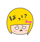 黄色いヘアーの女の子（個別スタンプ：30）