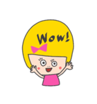 黄色いヘアーの女の子（個別スタンプ：32）