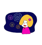女の子とうさぎの一年（個別スタンプ：19）