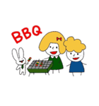 女の子とうさぎの一年（個別スタンプ：21）