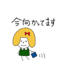 女の子とうさぎの一年（個別スタンプ：34）