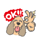 HAPPY COCKER FAMILY（個別スタンプ：18）